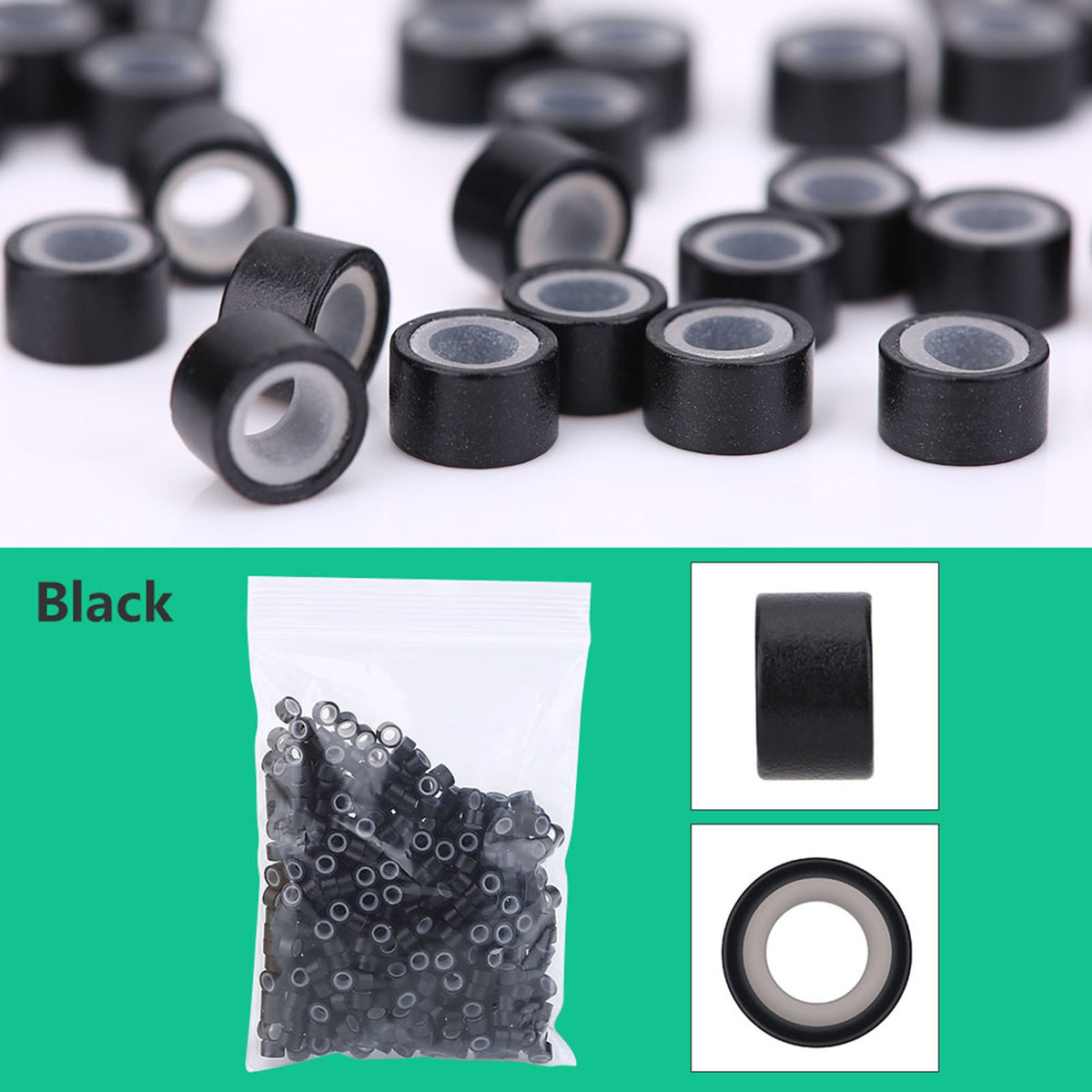 Kit De Conector De Peruca Alicate Gancho Agulha Com 500pcs M