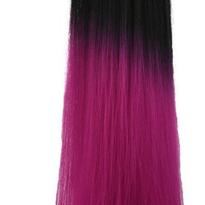 Chapéu Peruca Uma Peruca Feminino Longo Cabelo Liso Peruca S