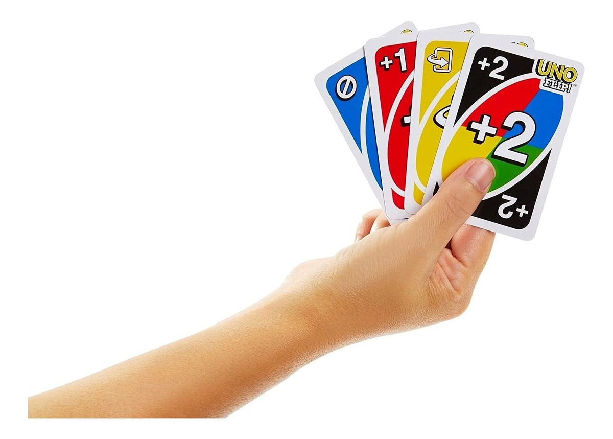Jogo De Cartas Da Família Uno Flip Com 112 Cartas Em Uma Lat - Imagem 4