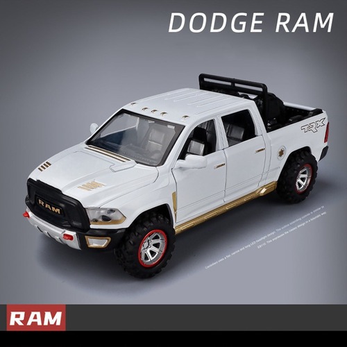 Carros De Metal Em Miniatura Dodge Ram Trx Abre Portas Coleç - Imagem 5