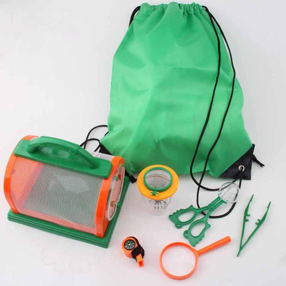 7 Peças Kits De Apanhador De Insetos Lupa Recipiente Para - Imagem 3