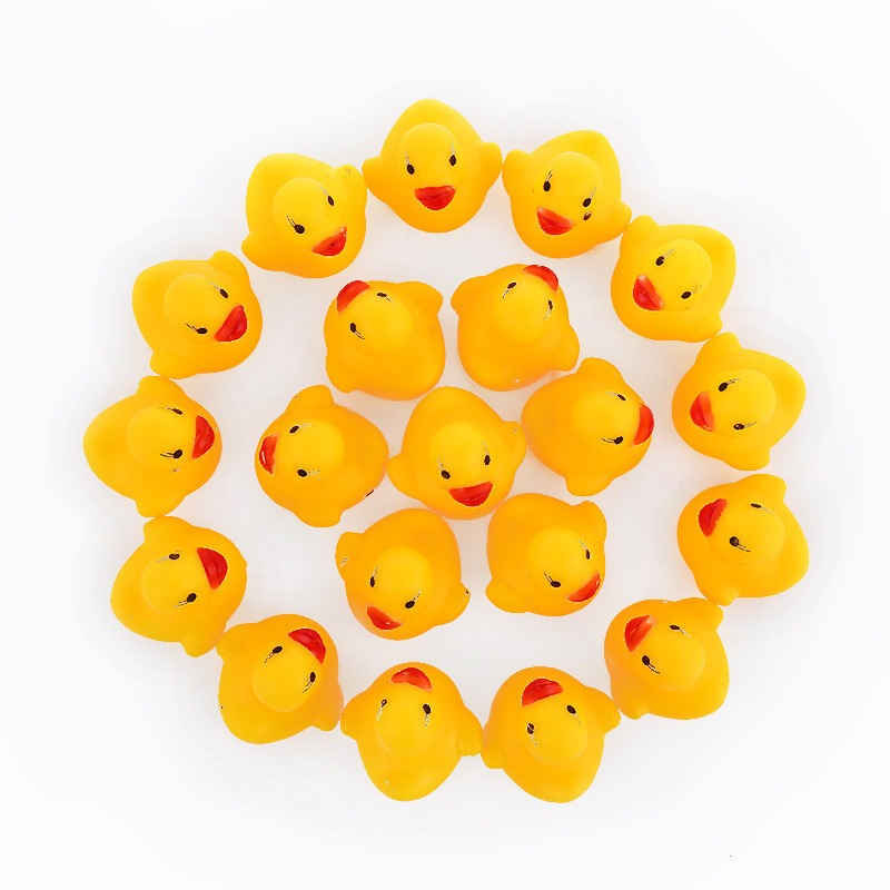 Conjunto De Patinhos De Borracha Amarela Happy Drink 50 Pcs - Imagem 3