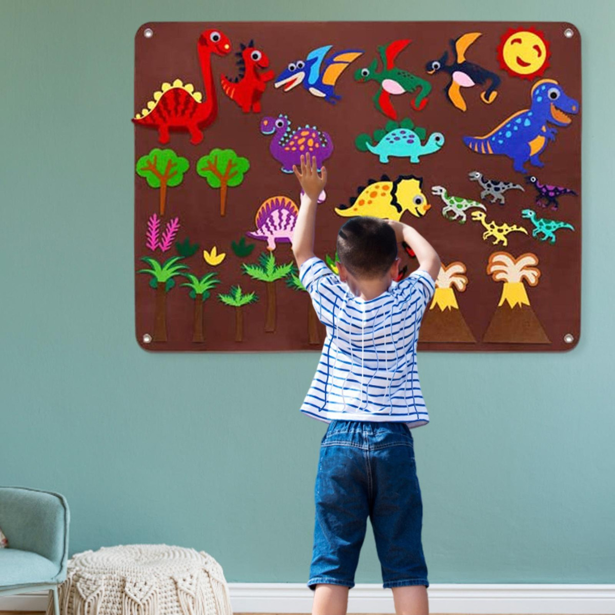 De Tabuleiro De Feltro Montessori Diy Tabuleiros De Feltro - Imagem 42