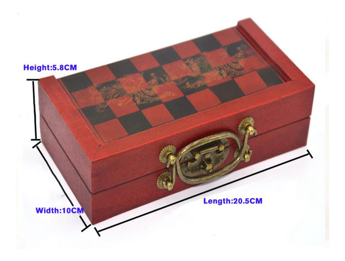 Viagens Xadrez Conjunto Brasil Figuras Antigas Chessman - Imagem 3
