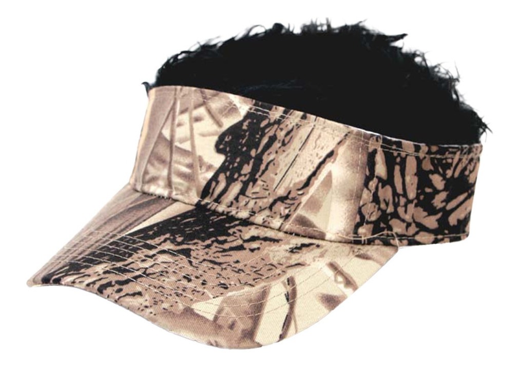 Boné De Peruca Com Peruca De Cabelo De Camufla Falsa Base Só