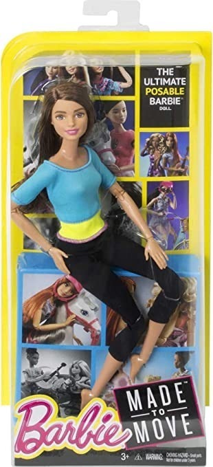 Boneca Barbie Feita Para Mover/top Azul Mattel Dpp74 - Imagem 5