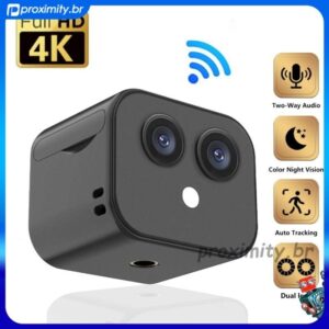 Camera Externa Wifi Lampada Espiã 360