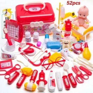 Conjunto Infantil De 52 Peças Para Brincar De Médico