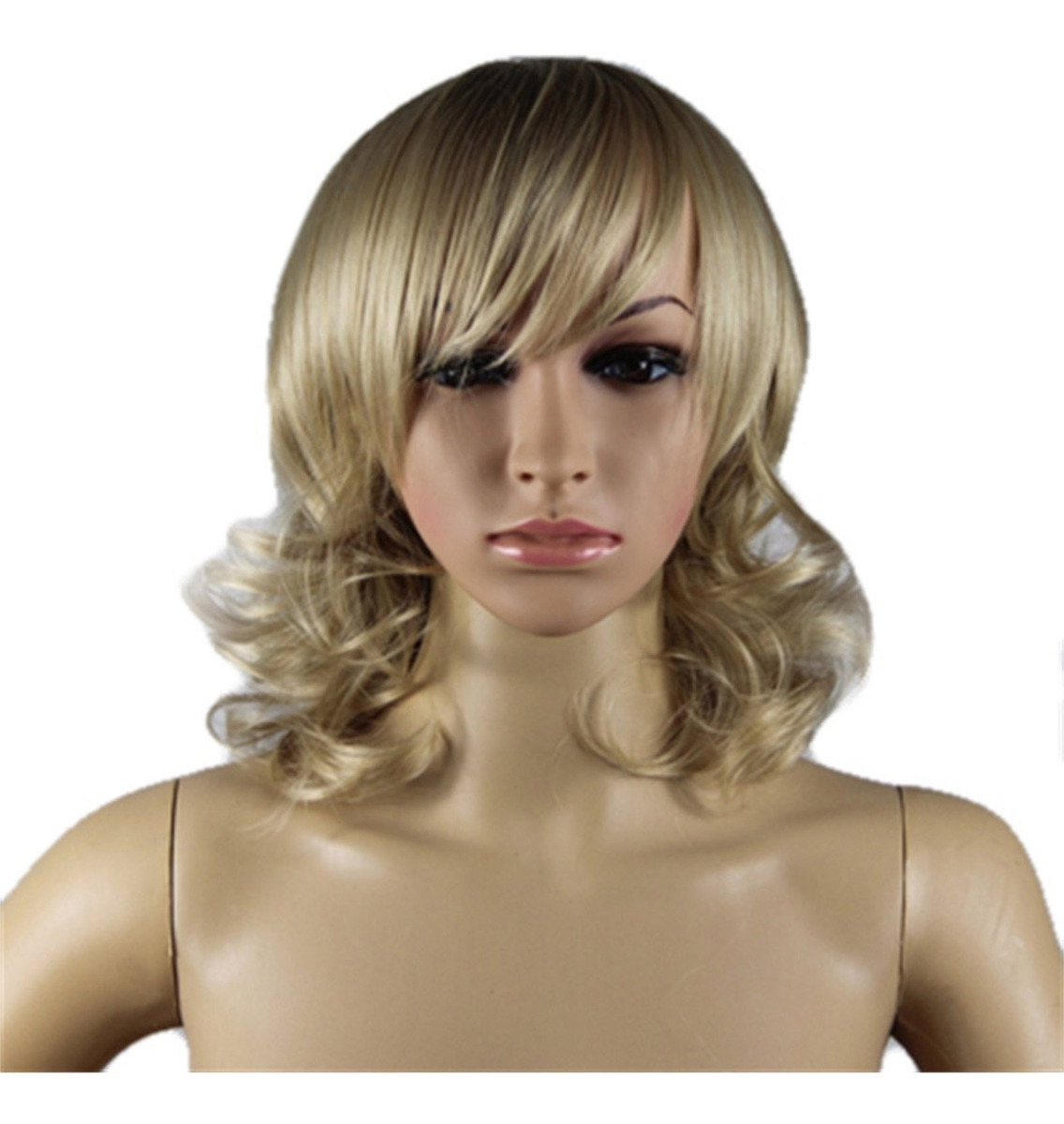 Peruca Frontal Feminina, Loira, Longa, Ondulada, Peruca Comp - Imagem 6