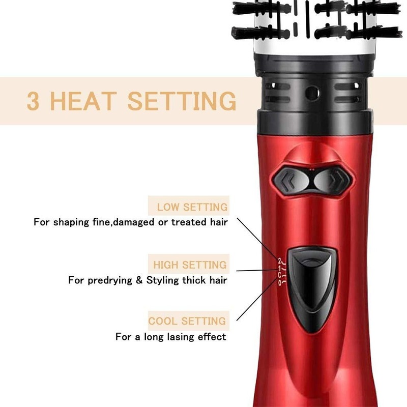 Escova De Ar Quente Auto-rotativa Detangle 2 Acessório De Es - Imagem 3