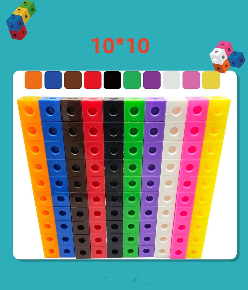 Number Blocks Mathlink Cubes 100 Unidades - Imagem 3