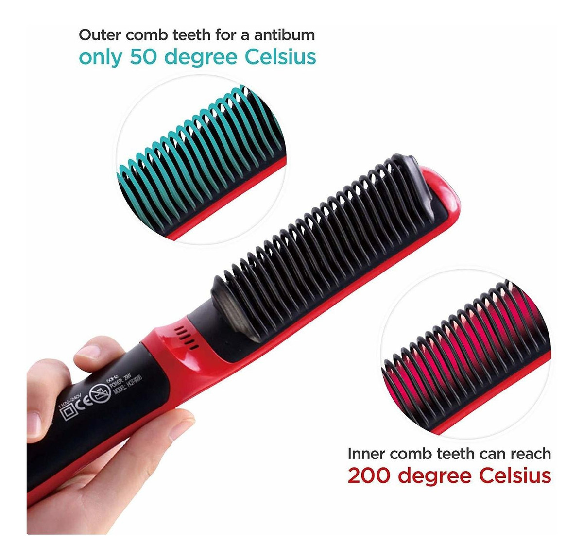 Escova De Alisamento De Cabelo Profissional - Imagem 14