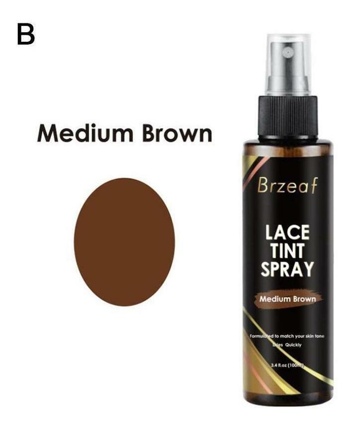 Lace Tint Spray Para Renda Frontal/fechamento Perucas Marron - Imagem 10