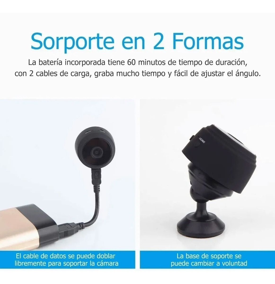 Mini Câmera Wifi Hd 1080p Câmera Espía De Niñera Oculta 2pcs - Imagem 3