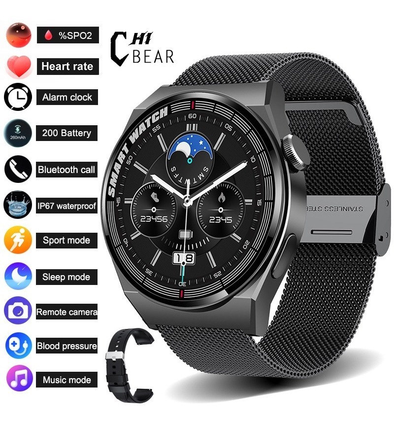 Smartwatch Masculino Bluetooth Call Waterproof Sport Smart W