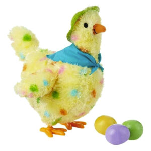 Pelúcia Musical Infantil De Galinha Colocando Ovos, Brinqued