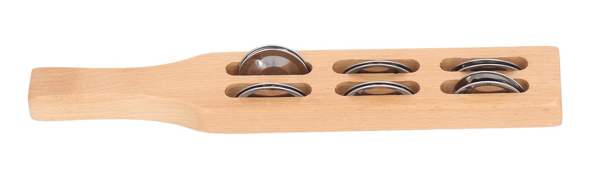 Mouse De Alça De Madeira Bell Stick Hand Jingle - Imagem 7