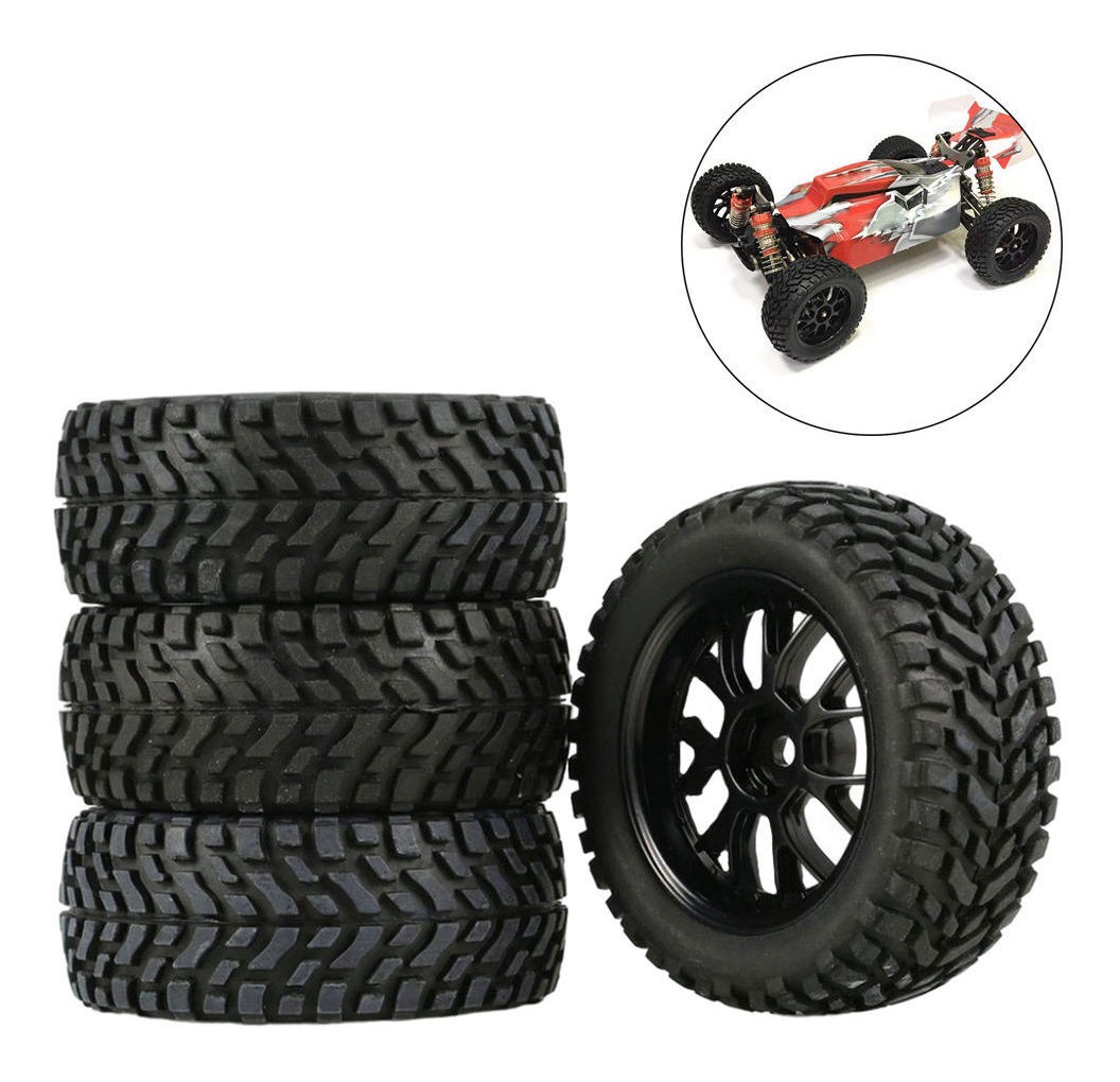 Conjunto De Aro De Pneu 2x Rc Para Wltoys 144001 - Imagem 5