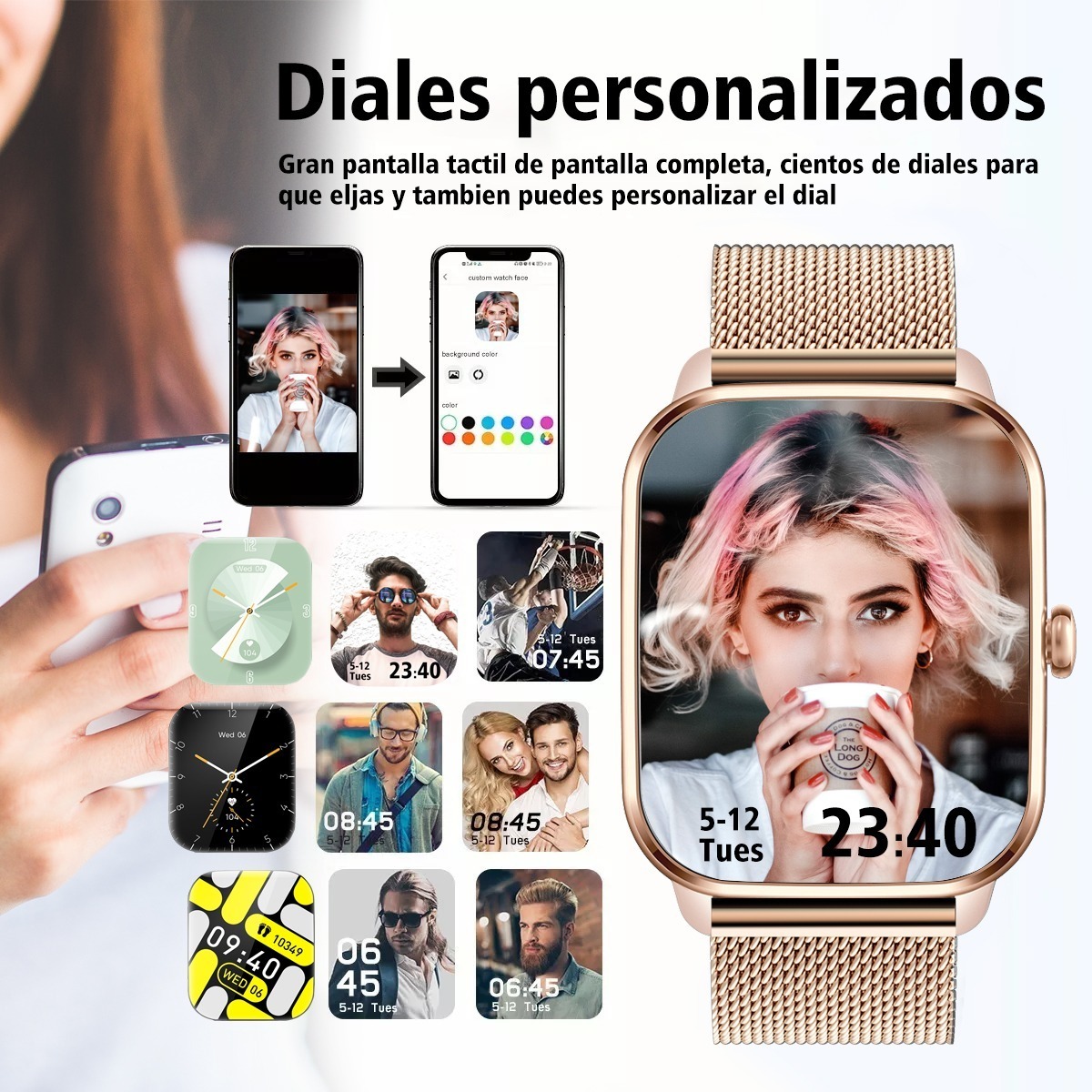 1.9 Relógio Inteligente Masculino Smartwatch Masculino Llama - Imagem 16