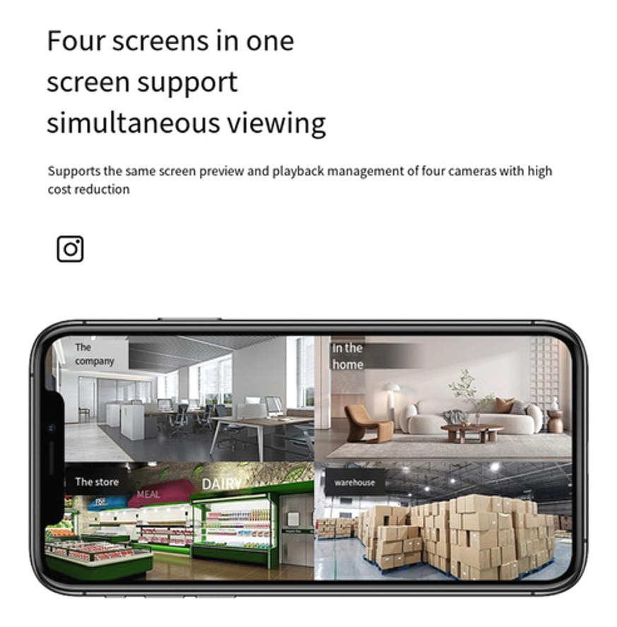 Câmeras De Vigilância Wi-fi Inteligentes Smart Home Mini Câm - Imagem 10