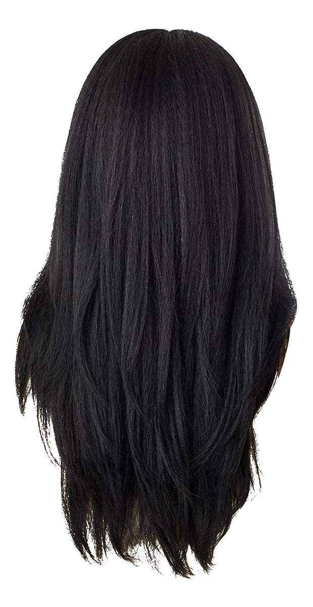 Peruca, Cabelo Médio, Cabelo Liso, Feminino, Preto, Gradient