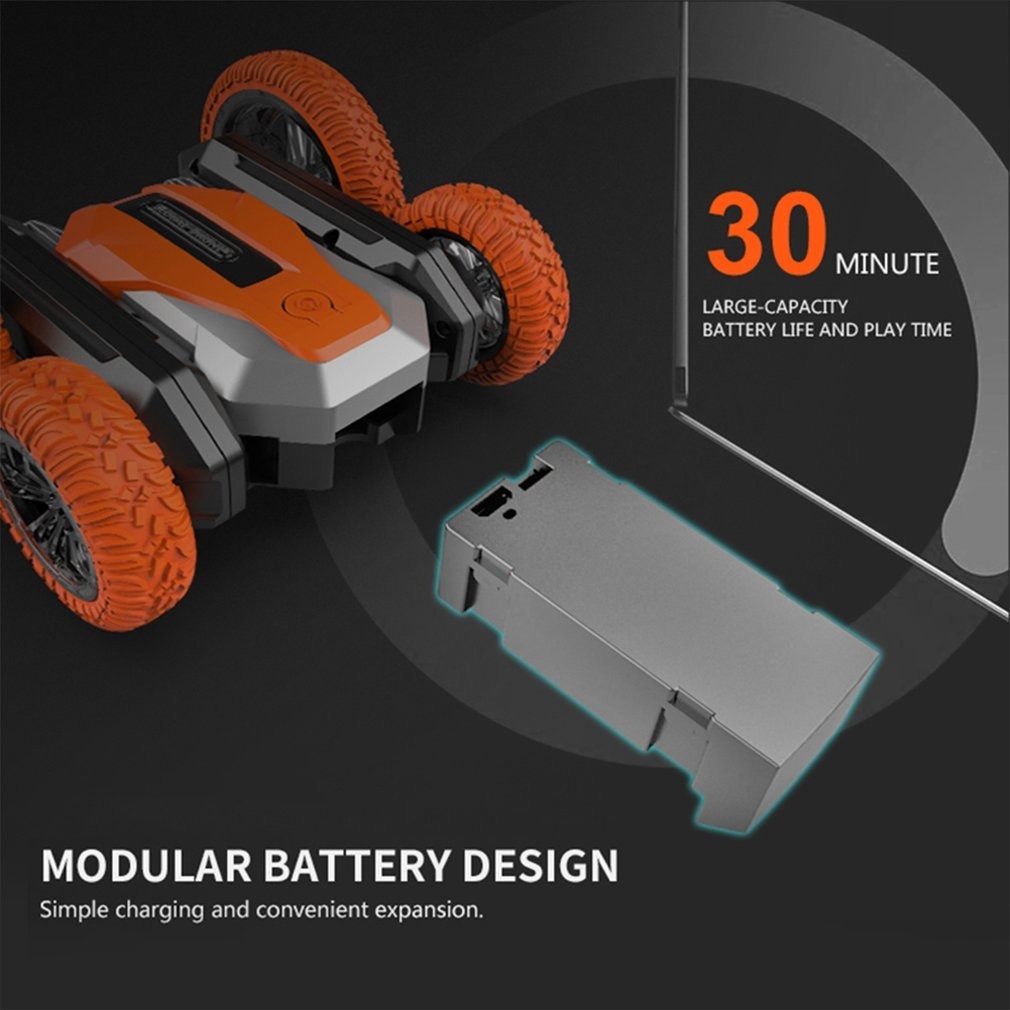 Crianças Stunt Car Boy Gd99 Rc 2.4g 360 ° Rotação - Imagem 8