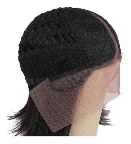 Peruca Cabelo Humano Curto Bob Suave 25-28cm #1b - Imagem 6