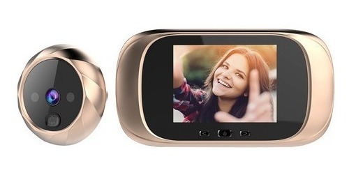 Olho Mágico Da Câmera Da Campainha Do Visor Digital