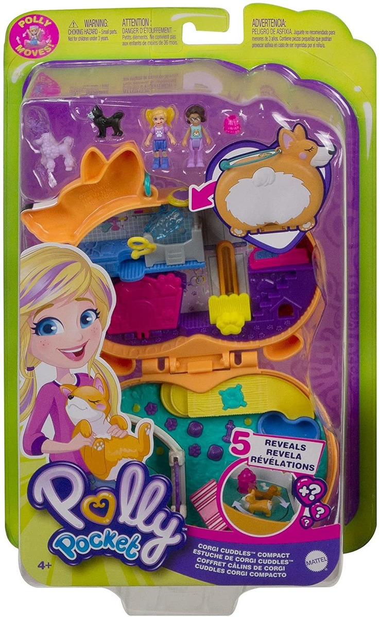 Polly Pocket Corgi Abraços Compactos Com Hotel Para Animais - Imagem 6