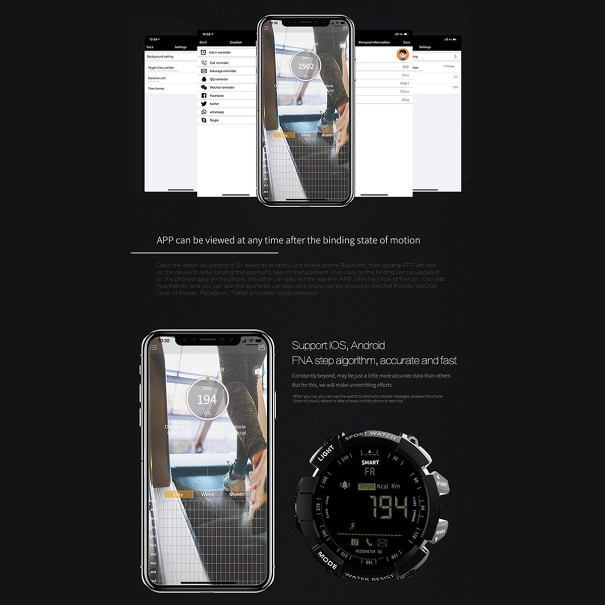 Rastreador De Atividades E Atividades Do Smartwatch - Imagem 7