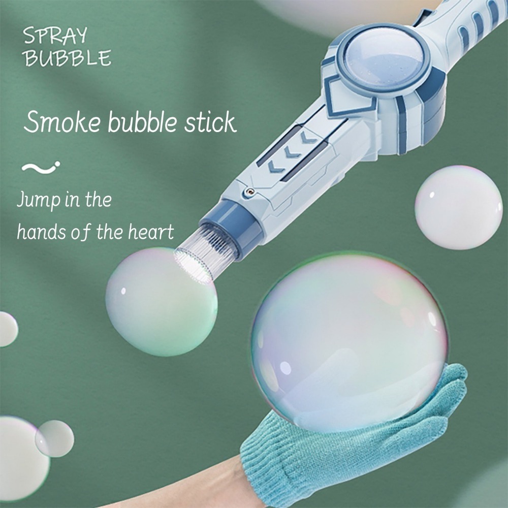 G Elastic Smoke Bubble Wand Menina Em Forma De Coração Bubbl - Imagem 2