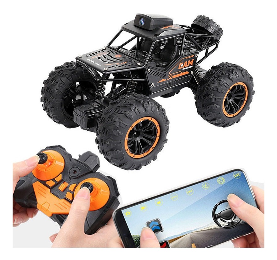 Carrinho Controle Remoto Rock Crawler Off Road Câmara Hd