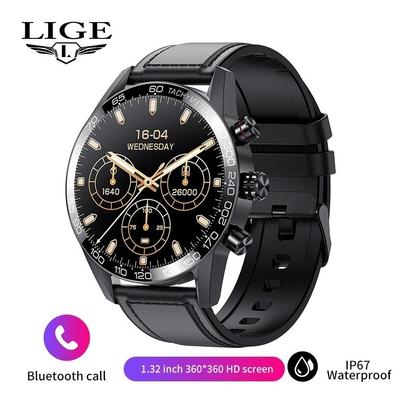 Smartwatch Masculino Esportivo À Prova D'água Bluetooth Lige - Imagem 12