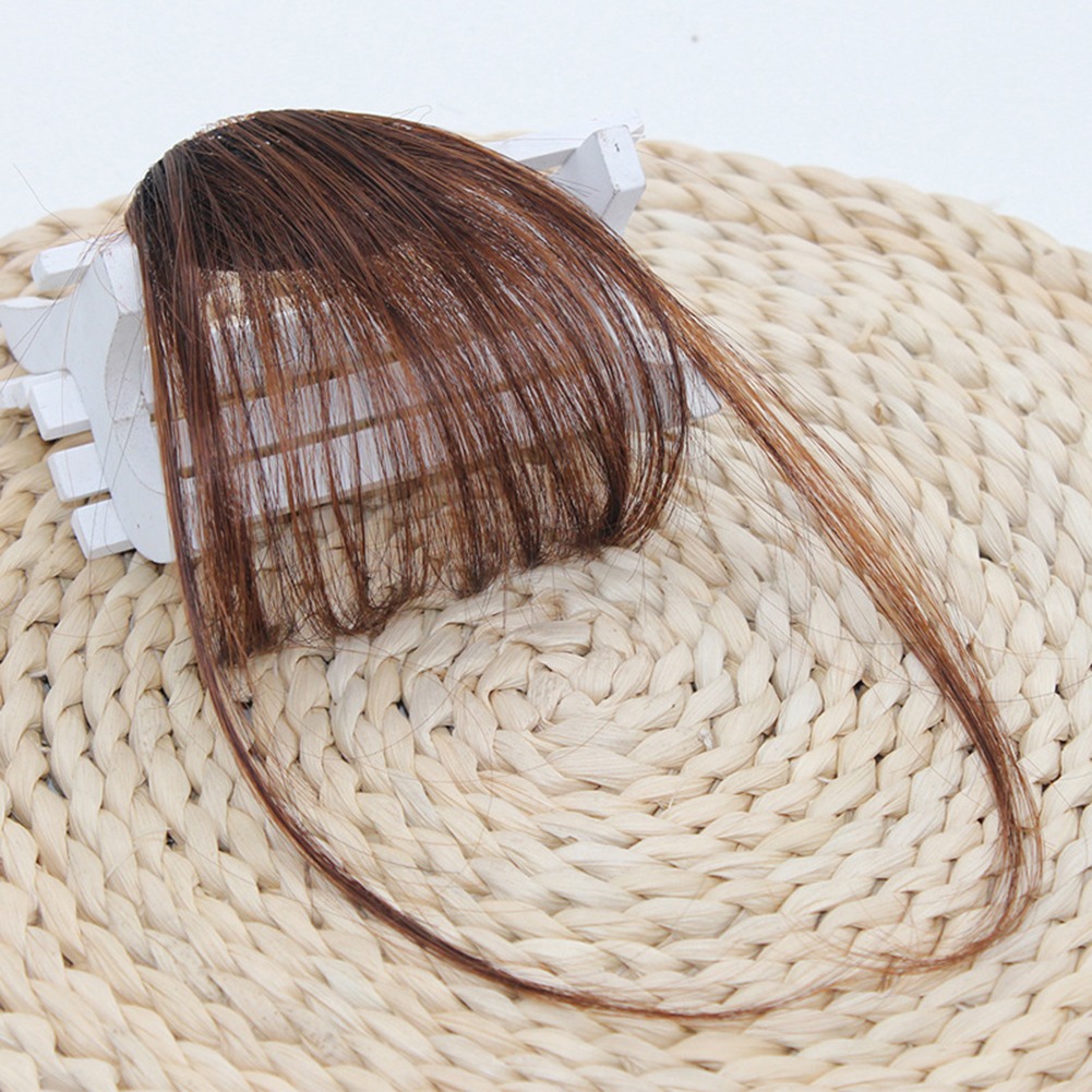 Grampo De Cabelo Falso Feminino Peruca De Extensão De Franja - Imagem 9