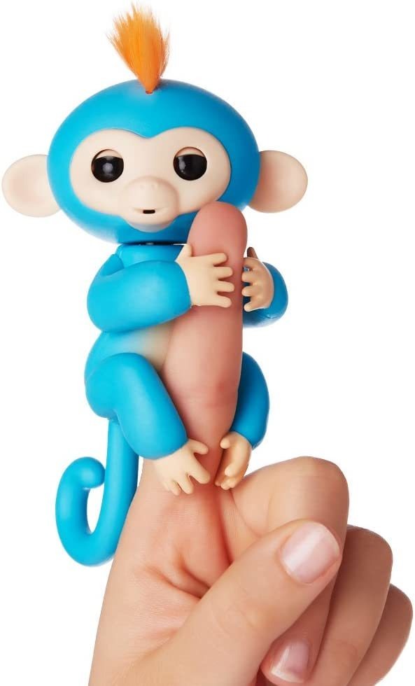 Macaco Bebê Interativo Fingerlings Boris Blue