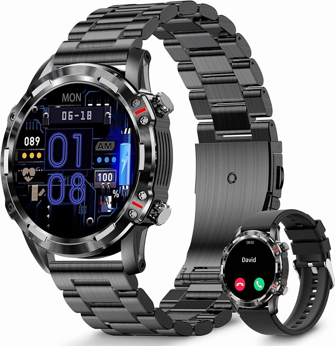 Rastreador De Fitness Smart Watch (faça/resposta Chamada) Pa