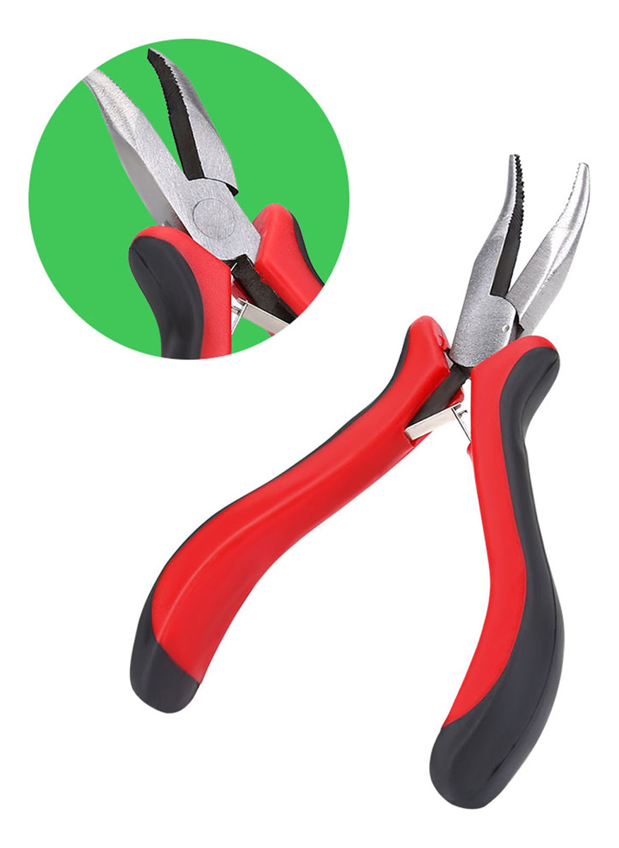 Kit De Conectores De Peruca Alicate Hook Loop Needle Com 500 - Imagem 5