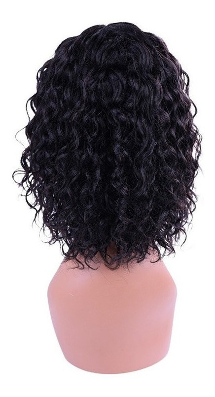 Peruca De Cabelo Humano Natural Com Onda De Água De 35cm - Imagem 5