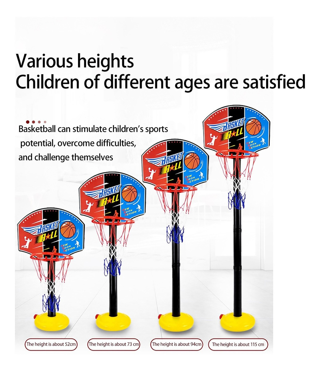 E Cesta De Basquete Infantil D1599 Cesta De Basquete Eleváve - Imagem 3
