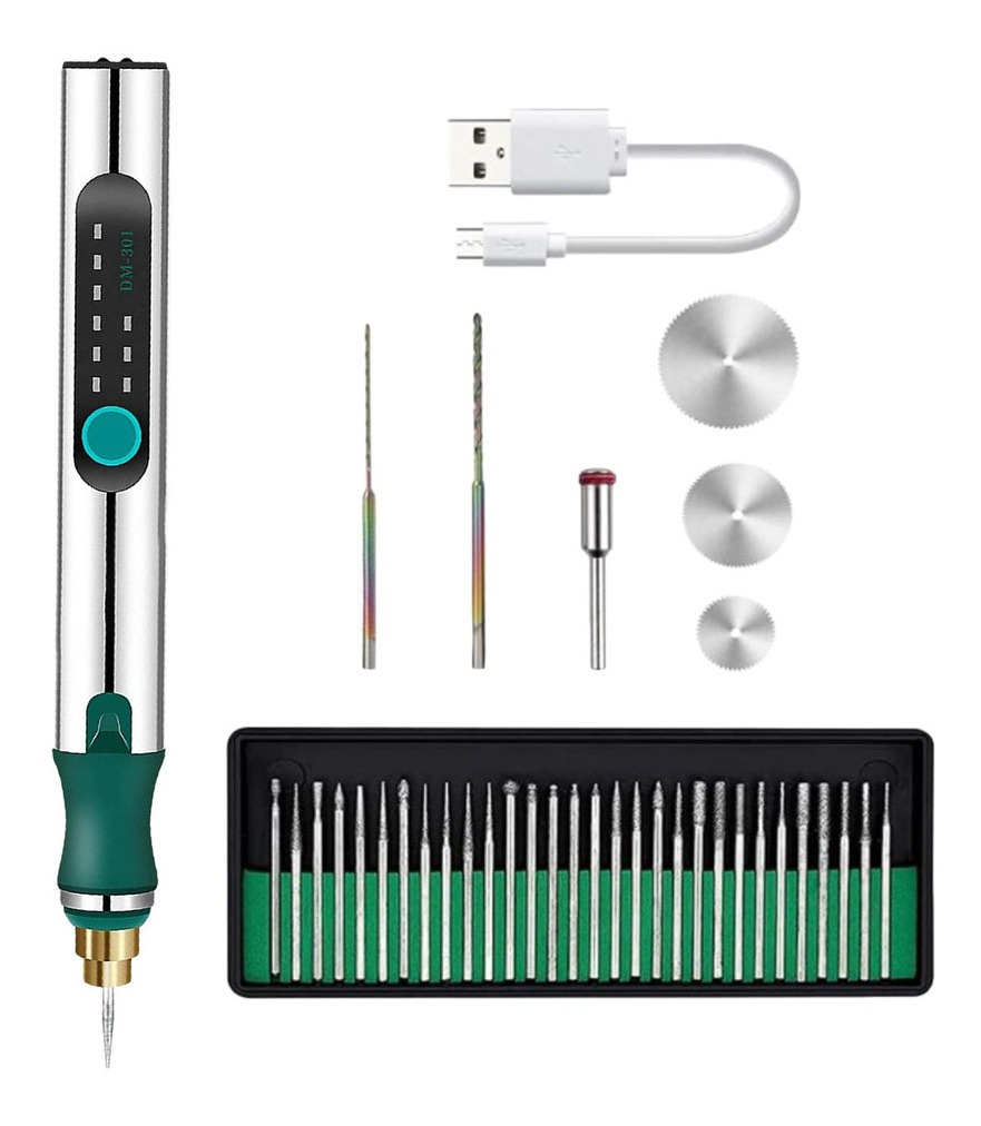 Kit De Ferramentas De Gravação Metal Sem Fio Micro Caneta - Imagem 4