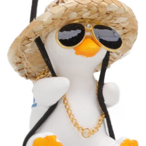 Pingente De Carro De Pato Giratório Bonito Pendurado Decoraç