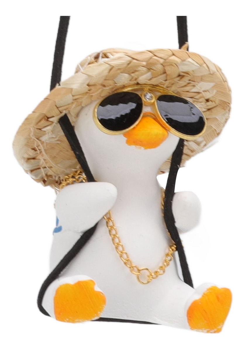 Pingente De Carro De Pato Giratório Bonito Pendurado Decoraç