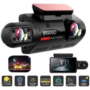 Gravador De Vídeo De Carro De 2 Lentes Hd1080p Dash Cam Car