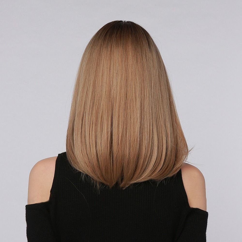 Cabelo Loiro Curto Perucas De Cabelo Curto Cabelo Liso Peruc - Imagem 4