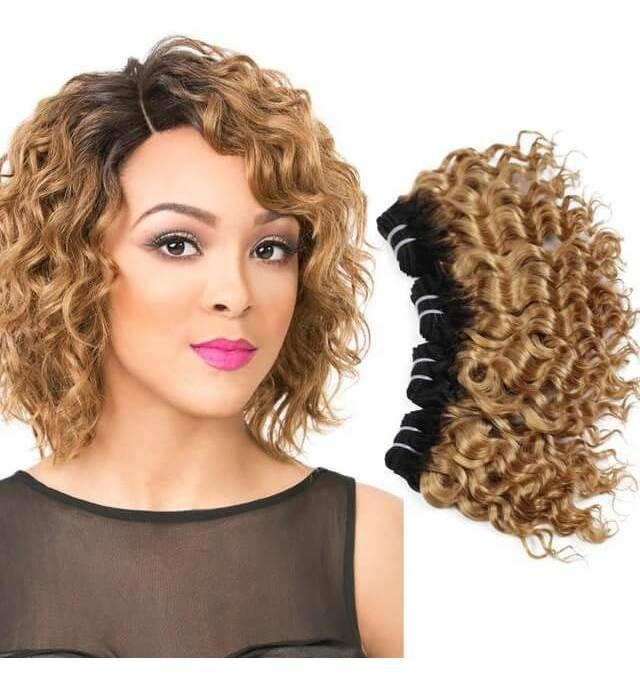 Peruca Cabelo Humano Brasileiro Com Onda Corporal 35cm 50g - Imagem 5