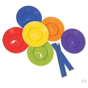 Conjunto De 12 Pratos Palhaço Malabarismo Infantil