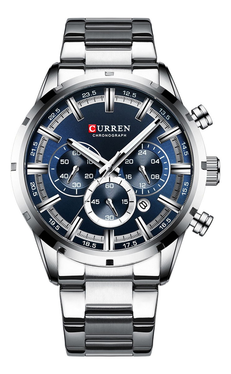 Curren 8355 Luxo Clássico Negócios Quartzo Homens Relógio 3a