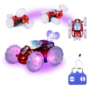 Controle Remoto Stunt Car Rc Carro Brinquedo Com Luzes Pisca