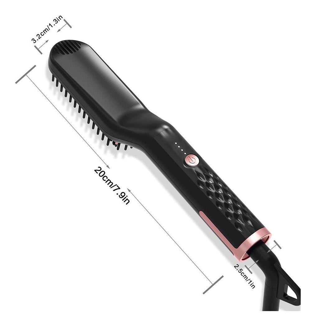 Pente De Cabelo Elétrico Escova De Alisamento De Barba Bivol - Imagem 5