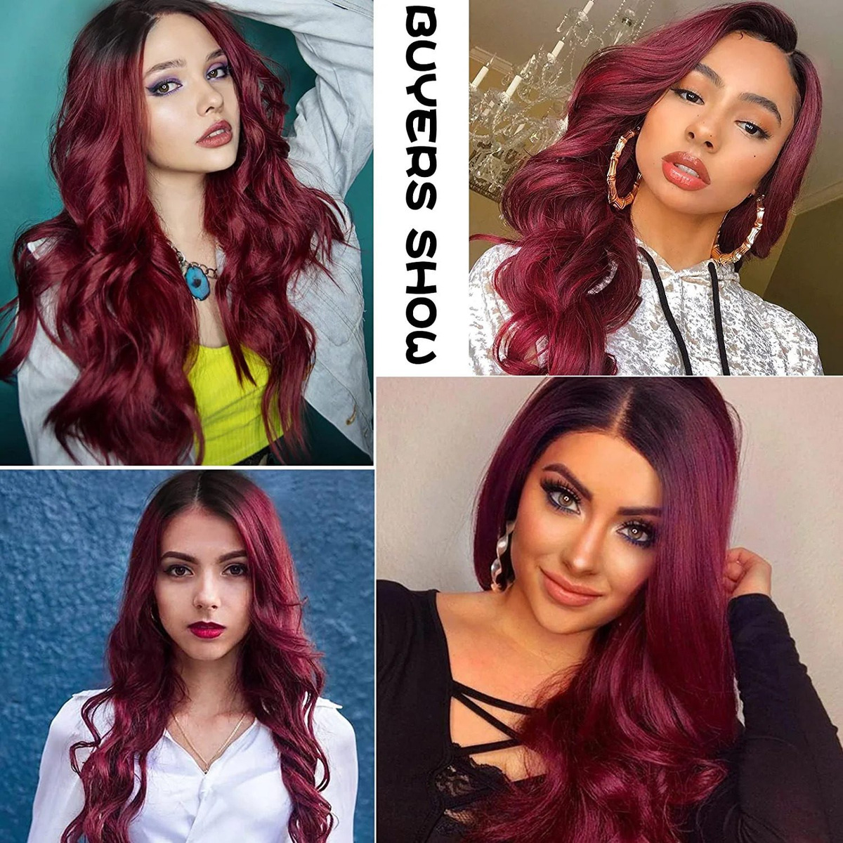 Perucas Completas Cabelo Ondulado Longo Sintético - Imagem 8